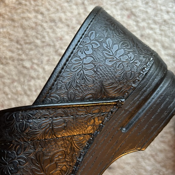 Dansko Tooled Leather Clogs - Picture 5 of 9